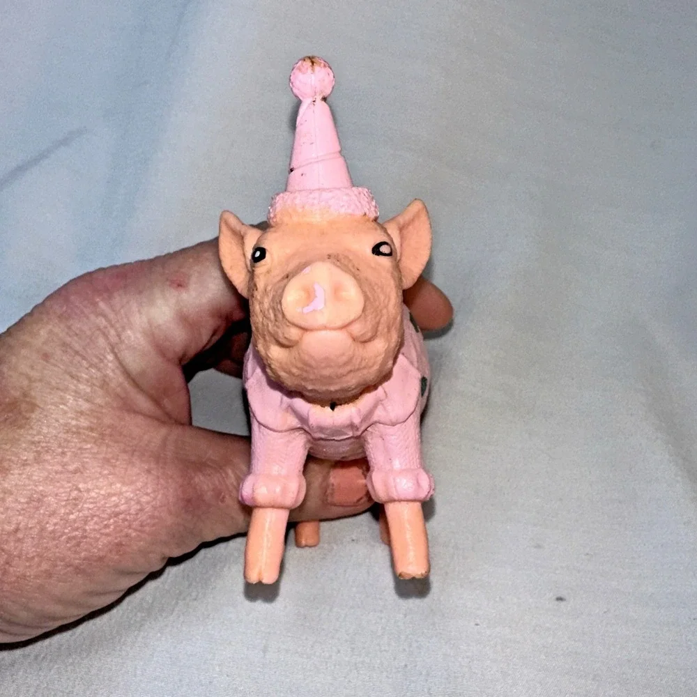 Ankyo Party Pig Farm Animal Cake Topper Toy 5